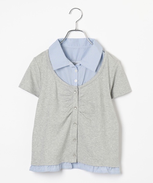 Heather(ヘザー)の「ドッキングレイヤードTEE 774592(Tシャツ/カットソー・レディース・グレー/ネイビー/アイボリー・FREE)」の11枚目の写真