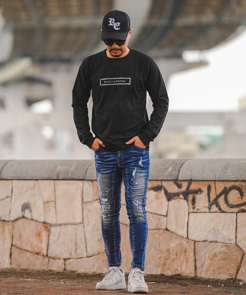 adamsJUGGLER(アダムスジャグラー)の「プレンティ&イナフロンティー(Tシャツ/カットソー・メンズ・ホワイト/ブラック・XXL/XL/L/M/S)」の3枚目の写真
