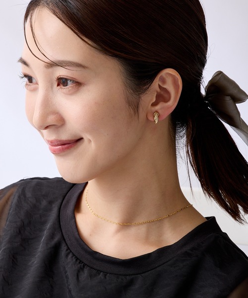 CALIN STANDARD(カリンスタンダード)の「◆金属アレルギー対応◆◆made in japan◆【痛くない】【落ちにくい】【片手で簡単】 ツイストダブルライン マグネットイヤリング(イヤリング・レディース・ゴールド/シルバー・FREE)」の9枚目の写真