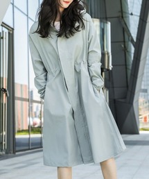 【2026SS新作】着る日傘 撥水 晴雨兼用レインコート 日焼け対策 ライトアウター フード付き ロング丈 オシャレ WEB限定 オフィスカジュアル きれいめカジュアル