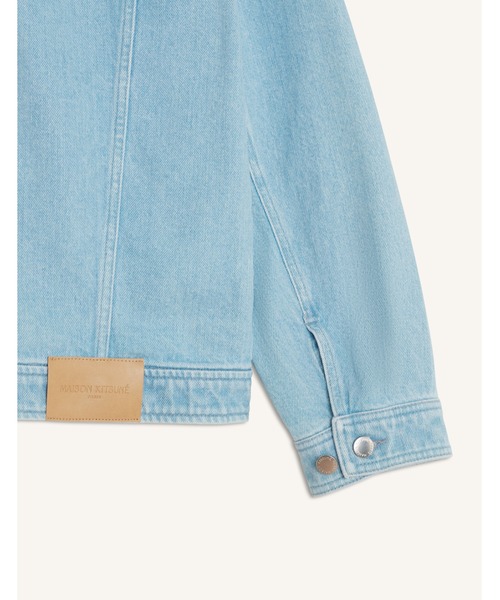 Maison Kitsune(メゾンキツネ)の「ZIPPED DENIM JACKET(デニムジャケット・メンズ・ライトインディゴブルー・S/XS/L/M)」の3枚目の写真