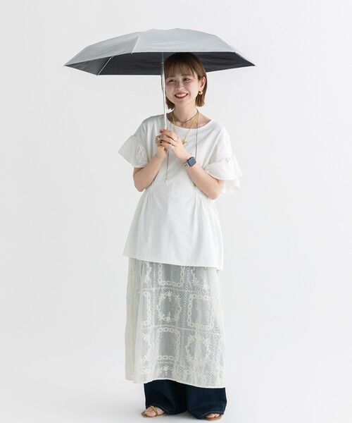 Wpc.(ダブリュピーシー)の「【AH×Wpc.】ポーチ付き折りたたみ傘(折りたたみ傘・レディース・ブラック/ベージュ/シルバー・FREE)」の16枚目の写真