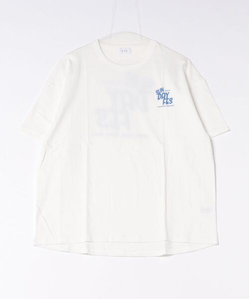 FOV(フォブ)の「フォブ SUNDAY FES Tシャツ(Tシャツ/カットソー・レディース・チャコールグレー/ホワイト/グレイッシュベージュ・F)」の1枚目の写真
