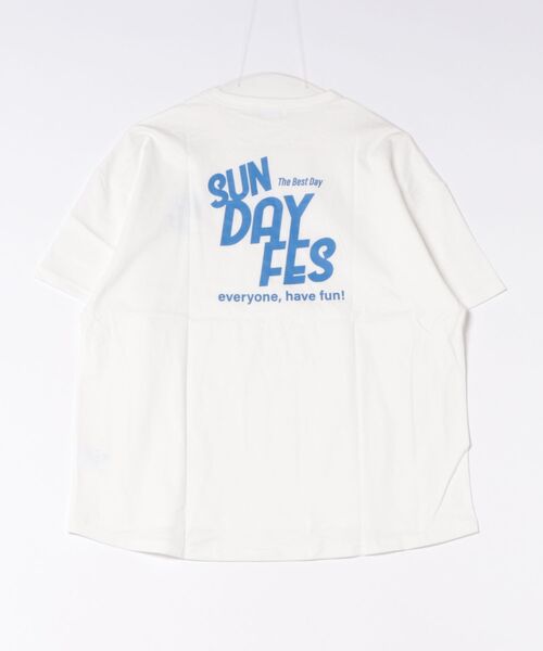 FOV(フォブ)の「フォブ SUNDAY FES Tシャツ(Tシャツ/カットソー・レディース・チャコールグレー/ホワイト/グレイッシュベージュ・F)」の4枚目の写真