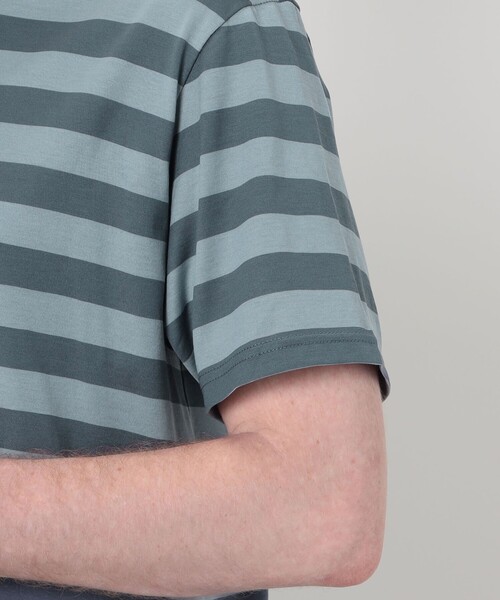 SUNSPEL(サンスペル)の「SUNSPELコットン クルーネックTシャツ(Tシャツ/カットソー・メンズ・ブラウン系その他/ブルー系その他・M/L)」の9枚目の写真