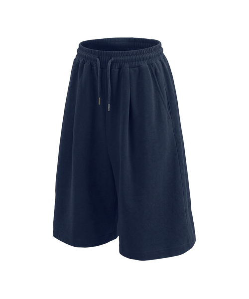 PRINOAR(プリノア)の「シングルプリーツバミューダショーツ - ネイビー(その他パンツ・レディース・ネイビー・SMALL/MEDIUM/LARGE)」の1枚目の写真