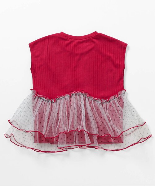 apres les cours（アプレレクール）の「ティアードペプラムトップス（Tシャツ/カットソー・キッズ・グリーン/レッド/その他2/チェック・80/90/100/110/120/130/140）」の19枚目の写真