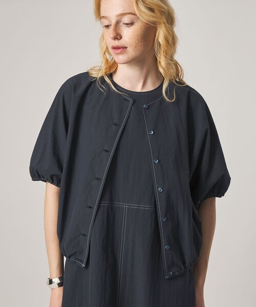 Steven Alan＞クルーネック シュリンク ブラウス（シャツ/ブラウス