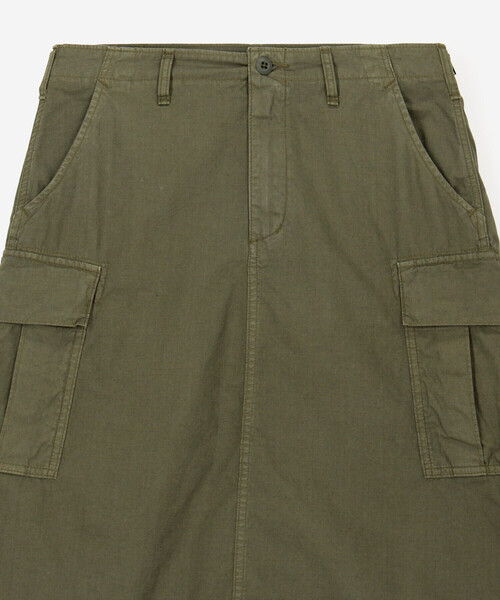 orSlow(オアスロウ)の「orSlow | 〈別注〉ARMY SKIRT KHAKI WOMEN(スカート・レディース・カーキ・1/2)」の4枚目の写真