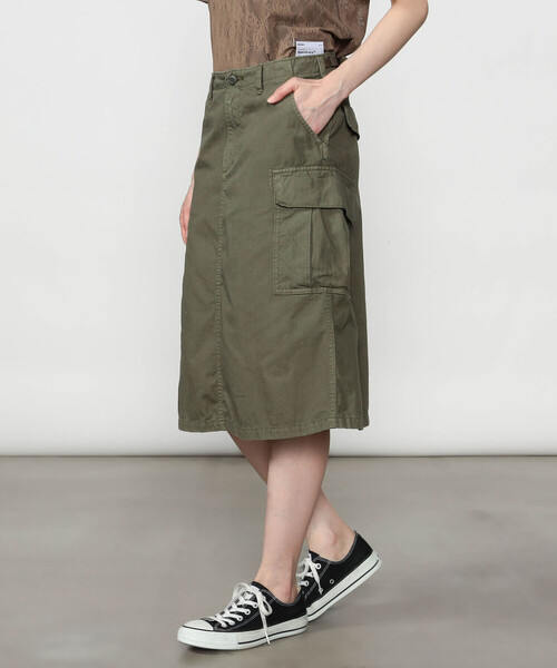 orSlow(オアスロウ)の「orSlow | 〈別注〉ARMY SKIRT KHAKI WOMEN(スカート・レディース・カーキ・1/2)」の12枚目の写真