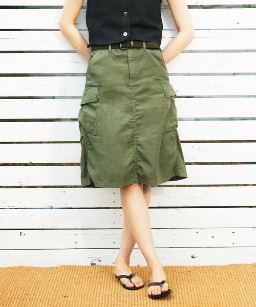 orSlow(オアスロウ)の「orSlow | 〈別注〉ARMY SKIRT KHAKI WOMEN(スカート・レディース・カーキ・1/2)」の14枚目の写真