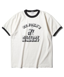 HOUSTON ピグメントリンガーTシャツ(MILITARY ACADEMY)