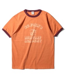 HOUSTON ピグメントリンガーTシャツ(MILITARY ACADEMY)