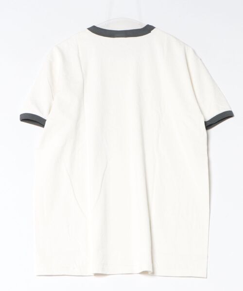 HOUSTON（ヒューストン）の「HOUSTON ピグメントリンガーTシャツ(MILITARY ACADEMY)（Tシャツ/カットソー・メンズ・ブラック/オレンジ/ホワイト・X-LARGE/LARGE/MEDIUM）」の5枚目の写真
