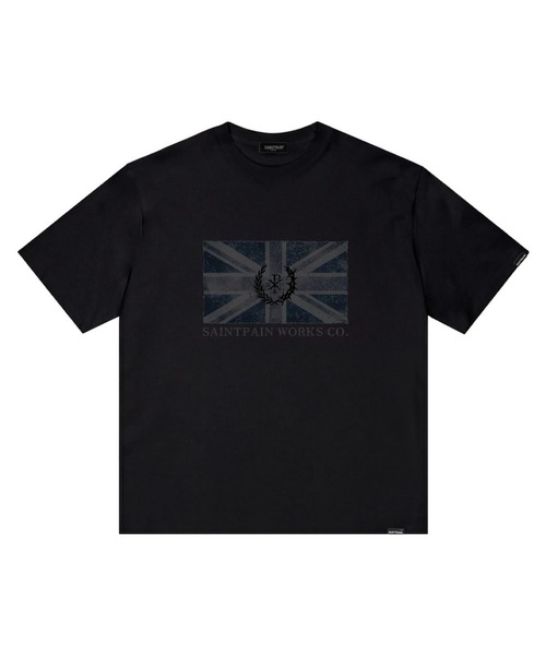 SAINTPAIN(セイントペイン)の「【UNISEX】SAINTPAIN/UNION JACK T(Tシャツ/カットソー・レディース・ブラック/ホワイト・MEDIUM)」の9枚目の写真