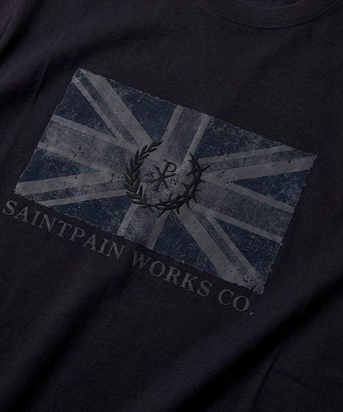 SAINTPAIN(セイントペイン)の「【UNISEX】SAINTPAIN/UNION JACK T(Tシャツ/カットソー・レディース・ブラック/ホワイト・MEDIUM)」の12枚目の写真