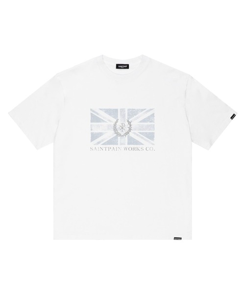 SAINTPAIN(セイントペイン)の「【UNISEX】SAINTPAIN/UNION JACK T(Tシャツ/カットソー・レディース・ブラック/ホワイト・MEDIUM)」の13枚目の写真