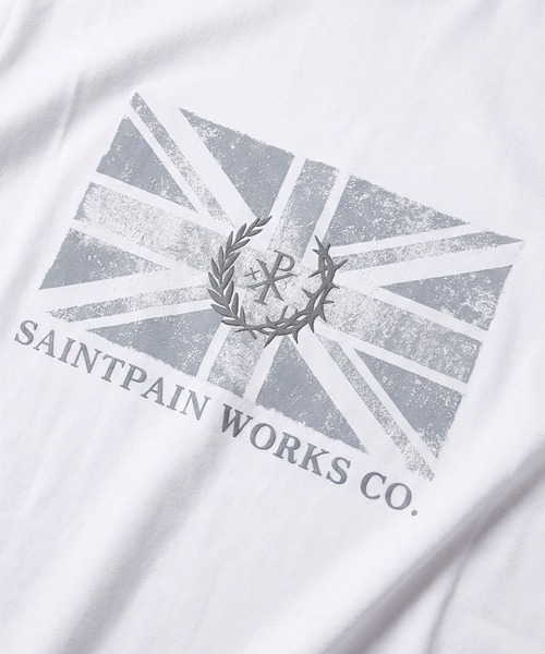 SAINTPAIN(セイントペイン)の「【UNISEX】SAINTPAIN/UNION JACK T(Tシャツ/カットソー・レディース・ブラック/ホワイト・MEDIUM)」の16枚目の写真