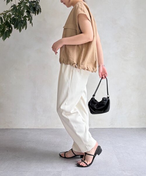 Jena espace merveilleux(ジェナ エスパスメルヴェイユ)の「ウエストリブジョガーパンツ(その他パンツ・レディース・ブラック/アイボリー/ブルー・FREE)」の8枚目の写真