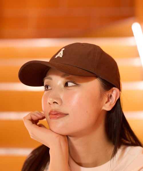ALAND（エーランド）の「ALAND×MOM'S TOUCH／刺繍ロゴCAP（ハット・レディース・ブラウン/ブルー・FREE）」の8枚目の写真