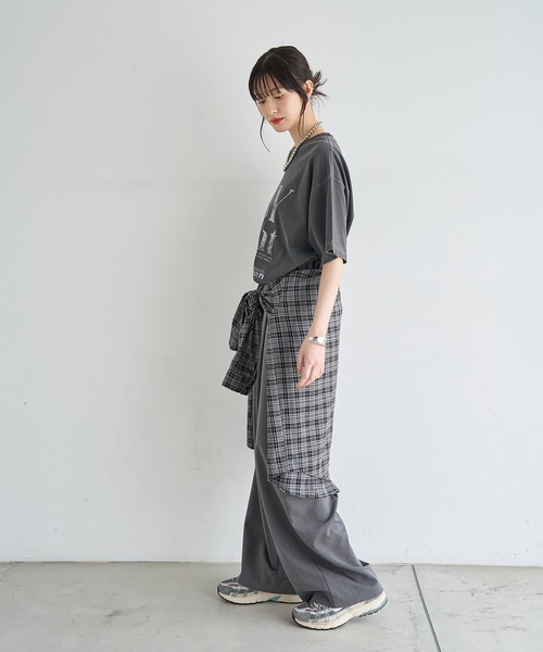 meilmada(メイルマダ)の「タックイージーワイドパンツ(スラックス・レディース・ネイビー/チャコールグレー・MEDIUM/SMALL/MT)」の18枚目の写真