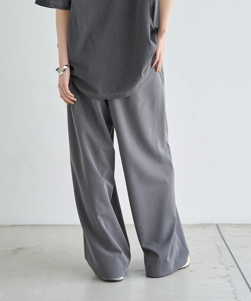 meilmada(メイルマダ)の「タックイージーワイドパンツ(スラックス・レディース・ネイビー/チャコールグレー・MEDIUM/SMALL/MT)」の20枚目の写真