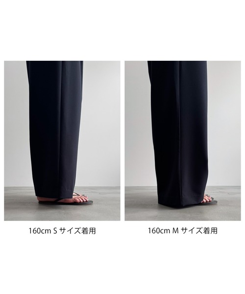 meilmada(メイルマダ)の「タックイージーワイドパンツ(スラックス・レディース・ネイビー/チャコールグレー・MEDIUM/SMALL/MT)」の10枚目の写真