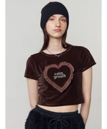 EMODA | ハートフリルロゴTシャツ(Tシャツ/カットソー)