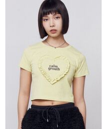 EMODA | ハートフリルロゴTシャツ(Tシャツ/カットソー)
