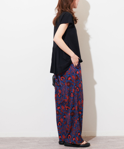 JOURNAL STANDARD relume(ジャーナルスタンダード レリューム)の「《WEB限定追加2》アフリカンフラワープリントパンツ(その他パンツ・レディース・ブルー/レッド・FREE)」の12枚目の写真