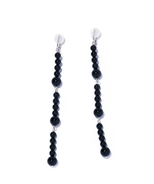 IRIS47(イリスフォーセブン)の「【IRIS 47】modul earring onyx/モジュール イヤリング オニキス(イヤリング・レディース・ブラック・FREE)」の1枚目の写真