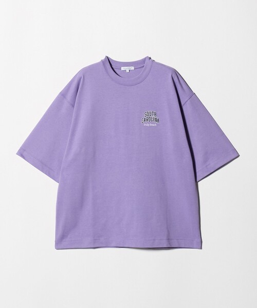A DAY IN THE LIFE UNITED ARROWS(アデイインザライフユナイテッドアローズ)の「ビーチ ロゴ ワイドカットソー<A DAY IN THE LIFE>(Tシャツ/カットソー・メンズ・ライラック/ライトグレー/ホワイト・L/M)」の3枚目の写真