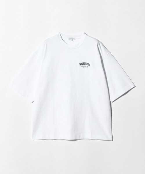 A DAY IN THE LIFE UNITED ARROWS(アデイインザライフユナイテッドアローズ)の「ビーチ ロゴ ワイドカットソー<A DAY IN THE LIFE>(Tシャツ/カットソー・メンズ・ライラック/ライトグレー/ホワイト・L/M)」の2枚目の写真