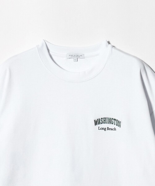 A DAY IN THE LIFE UNITED ARROWS(アデイインザライフユナイテッドアローズ)の「ビーチ ロゴ ワイドカットソー<A DAY IN THE LIFE>(Tシャツ/カットソー・メンズ・ライラック/ライトグレー/ホワイト・L/M)」の9枚目の写真