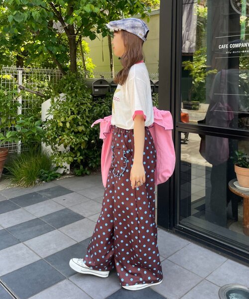 HELLO.SANFRANCISCO(ハローサンフランシスコ)の「【HELLO.SANFRANCISCO/ハローサンフランシスコ】ラインストーンプリントリンガーTEE(Tシャツ/カットソー・レディース・ブルー/ホワイト・ONE SIZE)」の8枚目の写真