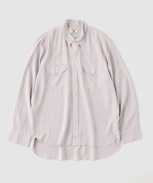 WYTHE(ワイス)の「WYTHE / ワイス LYOCELL Pearlsnap Shirt(シャツ/ブラウス・メンズ・タン・MEDIUM/LARGE)」の1枚目の写真