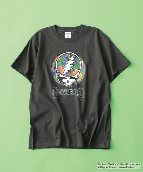 Grateful Dead(グレイトフルデッド)の「Grateful Dead Tシャツ アイコニック スカル ダンシングベア ロゴ グラフィック 5.6oz 半袖(Tシャツ/カットソー・メンズ・スミクロ/ブラック/ホワイト系1/ホワイト系2・XL/L/M)」の17枚目の写真