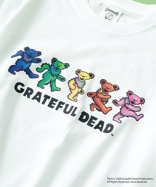 Grateful Dead(グレイトフルデッド)の「Grateful Dead Tシャツ アイコニック スカル ダンシングベア ロゴ グラフィック 5.6oz 半袖(Tシャツ/カットソー・メンズ・スミクロ/ブラック/ホワイト系1/ホワイト系2・XL/L/M)」の18枚目の写真