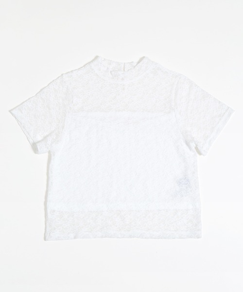 PUNYUS(プニュズ)の「半袖レーストップス(Tシャツ/カットソー・レディース・ホワイト/ブラック・1/2/3/5/4)」の9枚目の写真
