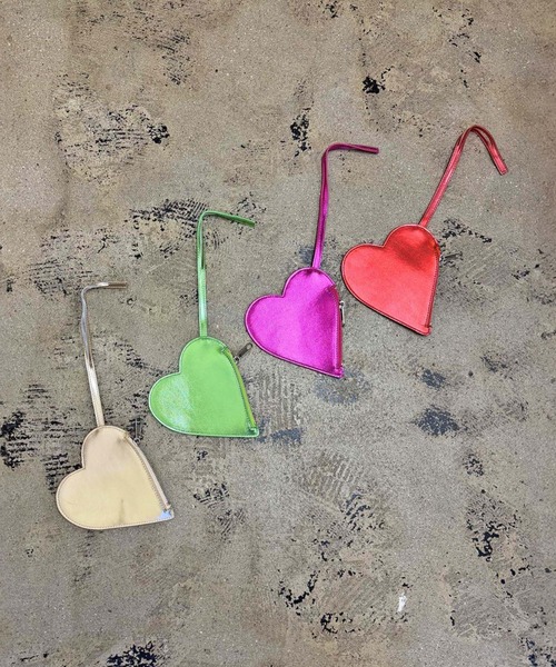 cheek(BAG)(チーク)の「【cheek】heart pouch studs スタッズ ハートチャーム 巾着 2WAY ショルダーバッグ|サステナブル素材(ショルダーバッグ・レディース・ブラック/グレー/カーキ・フリー)」の12枚目の写真