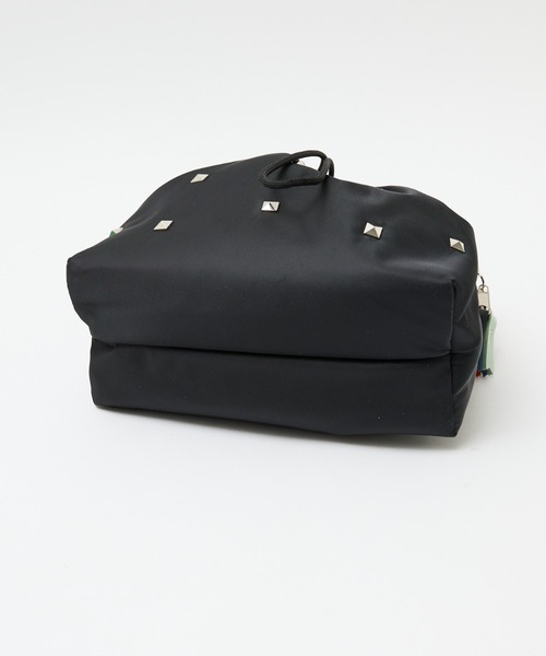 cheek(BAG)(チーク)の「【cheek】heart pouch studs スタッズ ハートチャーム 巾着 2WAY ショルダーバッグ|サステナブル素材(ショルダーバッグ・レディース・ブラック/グレー/カーキ・フリー)」の17枚目の写真