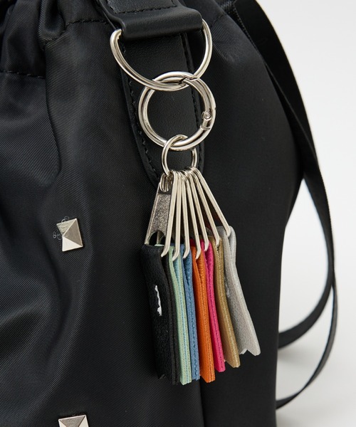 cheek(BAG)(チーク)の「【cheek】heart pouch studs スタッズ ハートチャーム 巾着 2WAY ショルダーバッグ|サステナブル素材(ショルダーバッグ・レディース・ブラック/グレー/カーキ・フリー)」の20枚目の写真