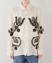COUTURE DADAM/クチュールドアダム parm tree embroidery シャツ