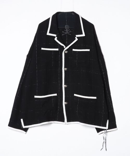mastermind JAPAN(マスターマインド)の「COTTON TWEED SHIRT(シャツ/ブラウス・メンズ・ホワイト/ブラック・XL)」の1枚目の写真