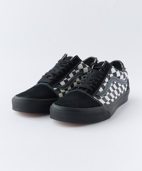 VANS（バンズ）の「VANS/ヴァンズ Old Skool Shoe オールド スクール シュー スニーカー フラットシューズ チェッカーボード チェック柄 市松模様 モノクロ モノトーン 白黒 スケーター ストリート メンズ 2026年 夏 夏服（スニーカー・メンズ・チェック/ホワイト×ブラック・8/10/9/8h/9h/6/6h/7/5h）」の3枚目の写真