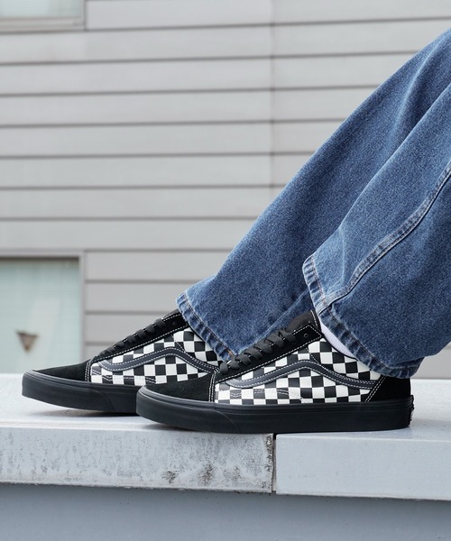 VANS（バンズ）の「VANS/ヴァンズ Old Skool Shoe オールド スクール シュー スニーカー フラットシューズ チェッカーボード チェック柄 市松模様 モノクロ モノトーン 白黒 スケーター ストリート メンズ 2026年 夏 夏服（スニーカー・メンズ・チェック/ホワイト×ブラック・8/10/9/8h/9h/6/6h/7/5h）」の19枚目の写真