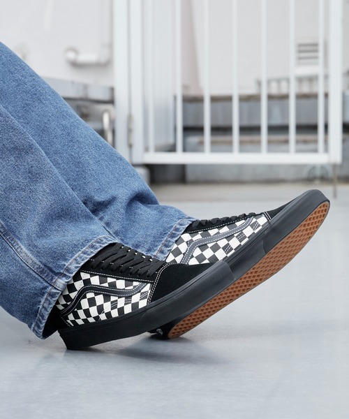 VANS（バンズ）の「VANS/ヴァンズ Old Skool Shoe オールド スクール シュー スニーカー フラットシューズ チェッカーボード チェック柄 市松模様 モノクロ モノトーン 白黒 スケーター ストリート メンズ 2026年 夏 夏服（スニーカー・メンズ・チェック/ホワイト×ブラック・8/10/9/8h/9h/6/6h/7/5h）」の18枚目の写真