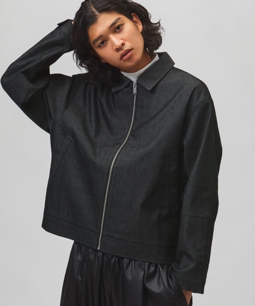 adidas(アディダス)の「【別注】アディダス adidas M LUXA DENIM ジャケット AP 限定コラボ(デニムジャケット・メンズ・ネイビー/ブラック・S/L/M/3L/LL)」の2枚目の写真