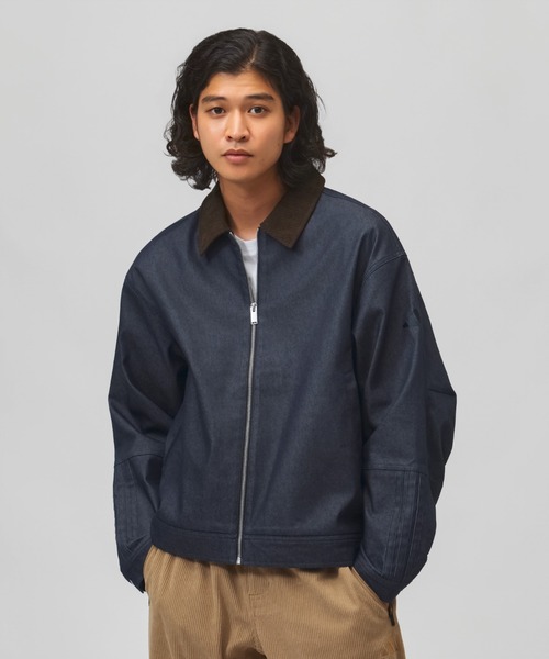 adidas(アディダス)の「【別注】アディダス adidas M LUXA DENIM ジャケット AP 限定コラボ(デニムジャケット・メンズ・ネイビー/ブラック・S/L/M/3L/LL)」の3枚目の写真