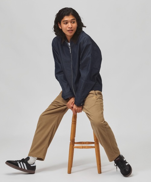 adidas(アディダス)の「【別注】アディダス adidas M LUXA DENIM ジャケット AP 限定コラボ(デニムジャケット・メンズ・ネイビー/ブラック・S/L/M/3L/LL)」の9枚目の写真